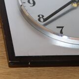 Flash brushed steel wall clock