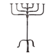 Large wrought iron candlestick, candle holder, candle, Menorah, brutalis