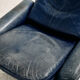 Fauteuil en cuir Ds 50 et ottoman par De Sede, ensemble de 2