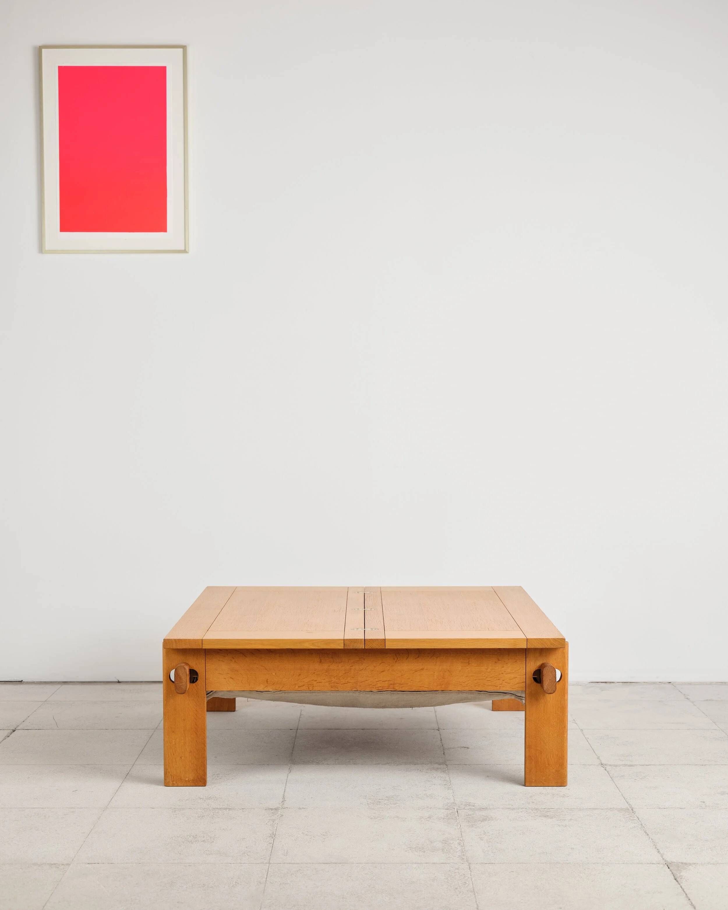 Large brutalist coffee table by Tage Poulsen, Denmark, 1960s.
