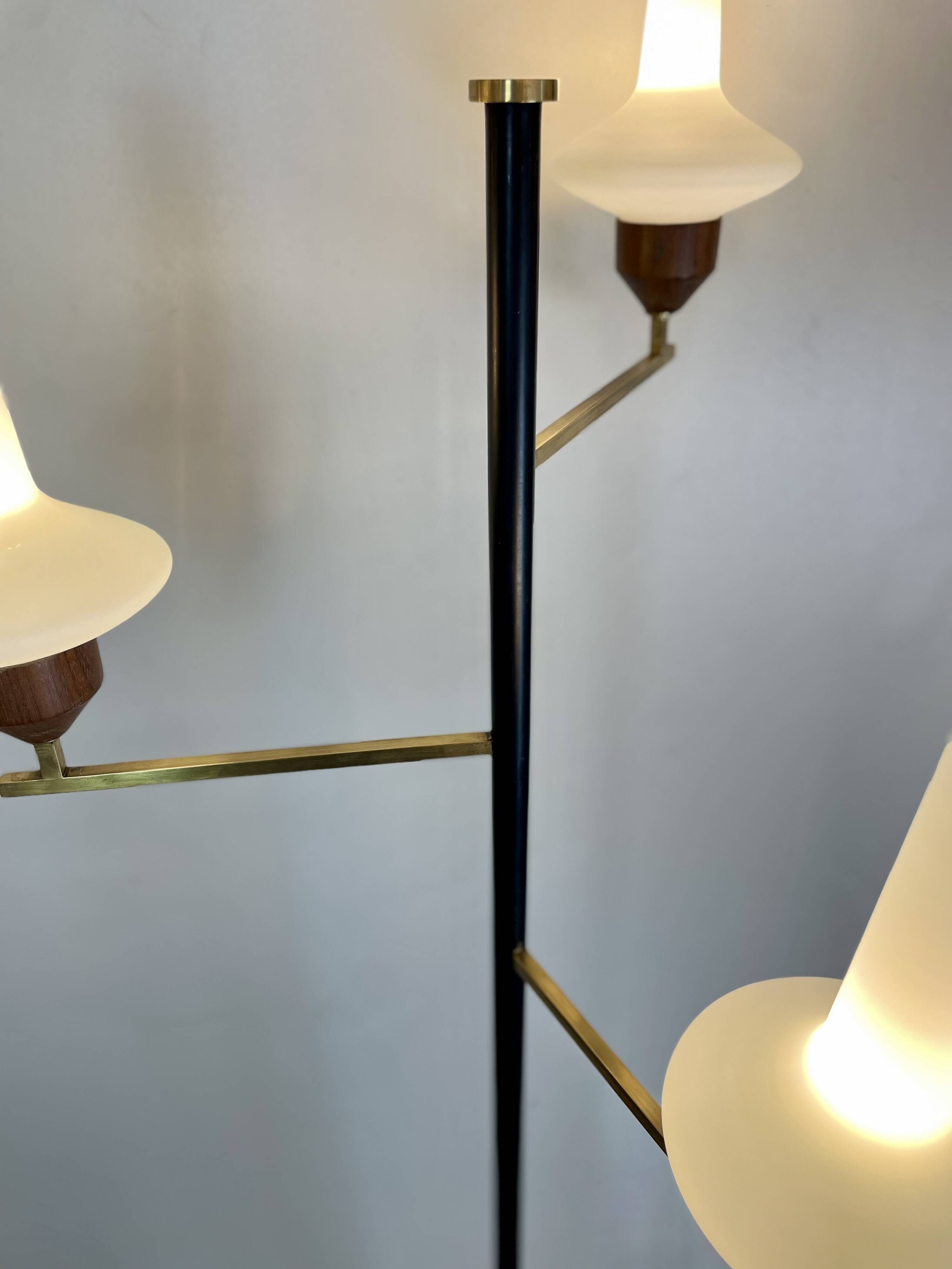 Mid-Century Floor Lamp att. To Stilnovo, 1950s