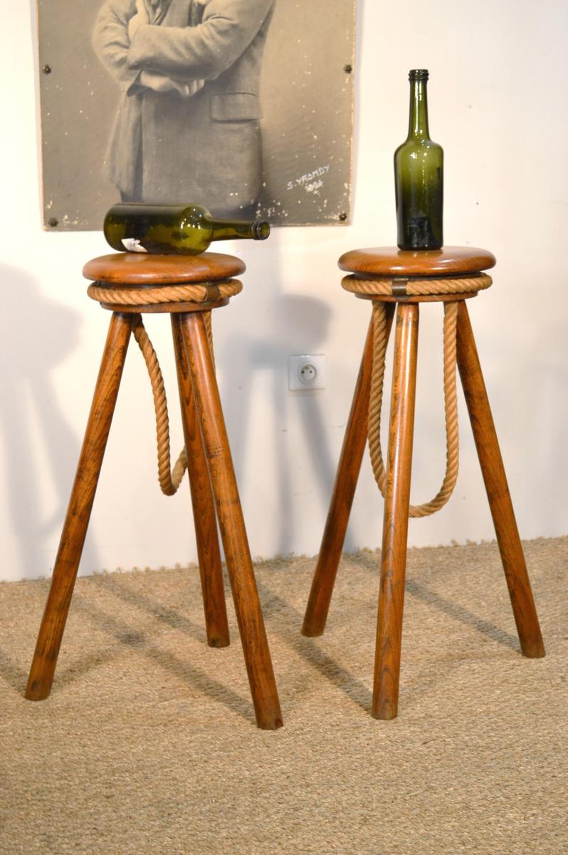Pair of bar stools, 50-60 years