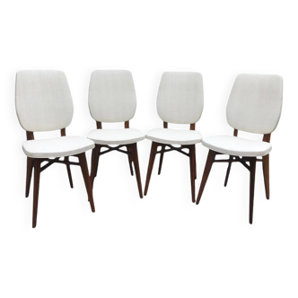 4 chaises en teck design 1960