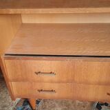 Showcase cabinet chest of drawers spindle foot