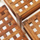 3 chairs model 103 with lattice seats by René Gabriel