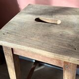 High wooden stool