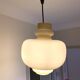 Oplight 75 pendant light vintage lamp in beige opaline by Hans-Agne Jakobsson