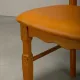 Razorblade style dining chairs by Henning Kjærnulf Oak and Leather Denmark