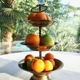 Servant brass fruit tray