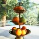 Serviteur plateau à fruits en laiton
