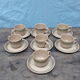 7 coffee cups and saucers Sarreguemines