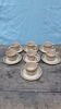 7 coffee cups and saucers Sarreguemines