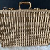 Wicker suitcase