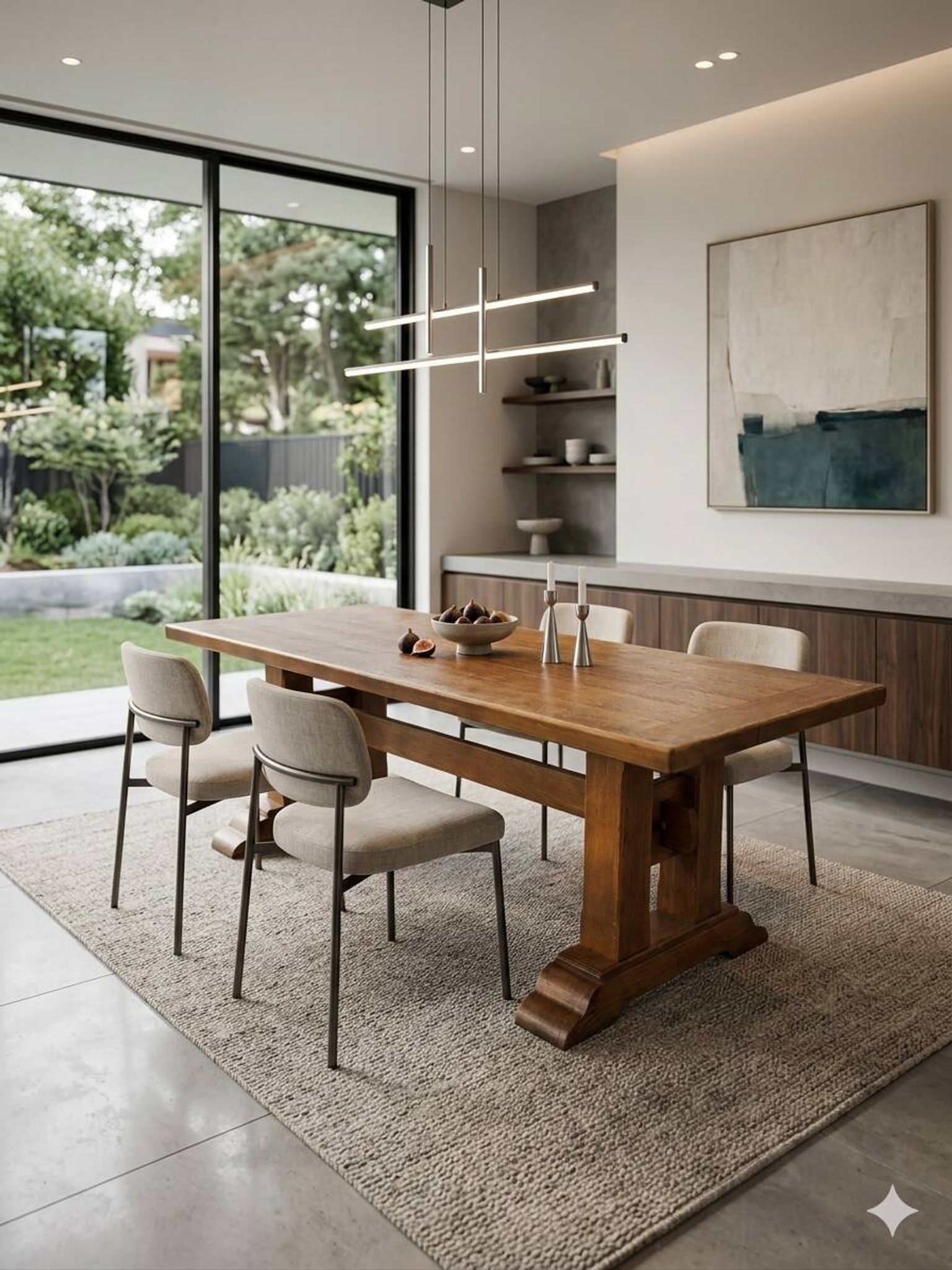 Oak farmhouse table