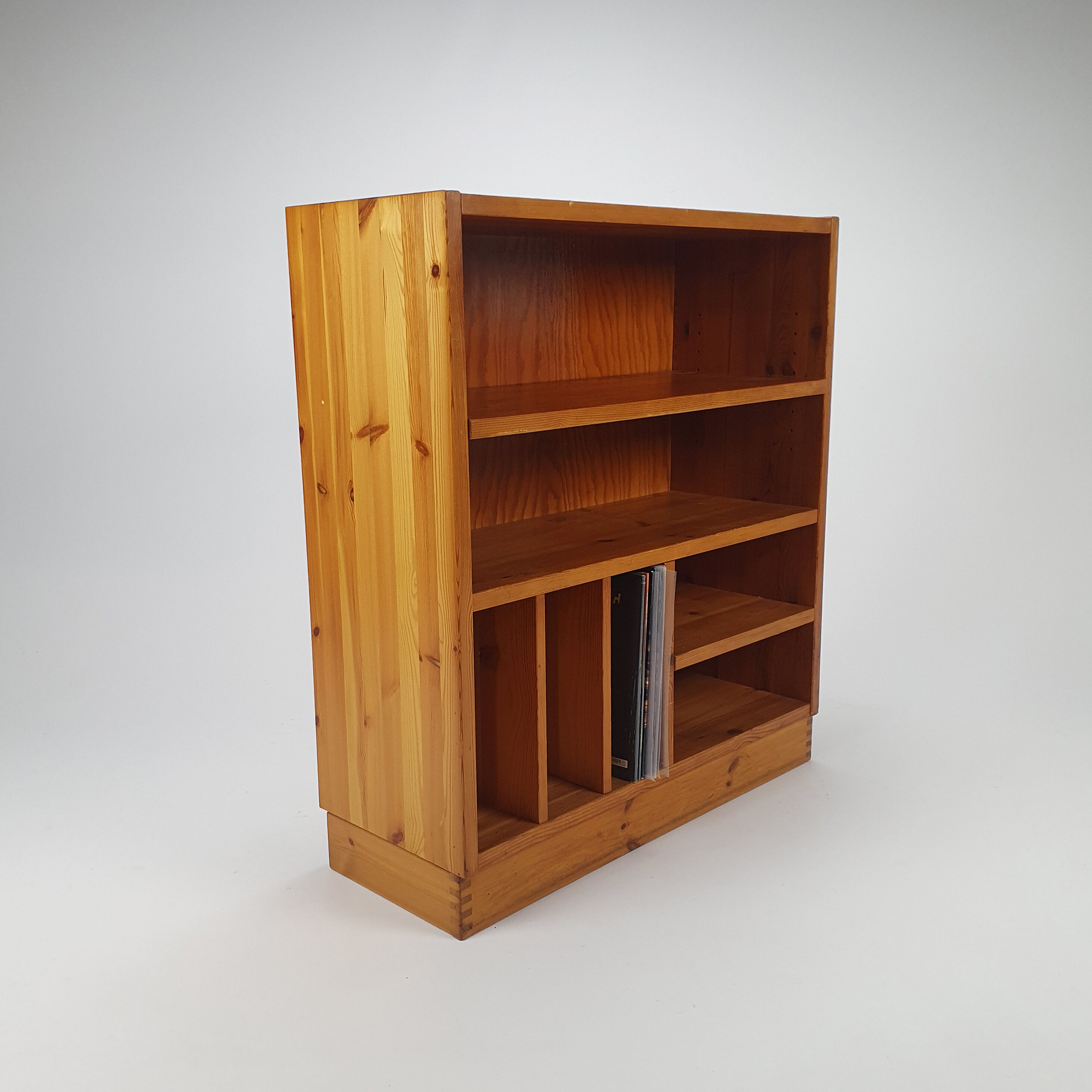 Maison Regain Style Pine Audio Cabinet, 1970s