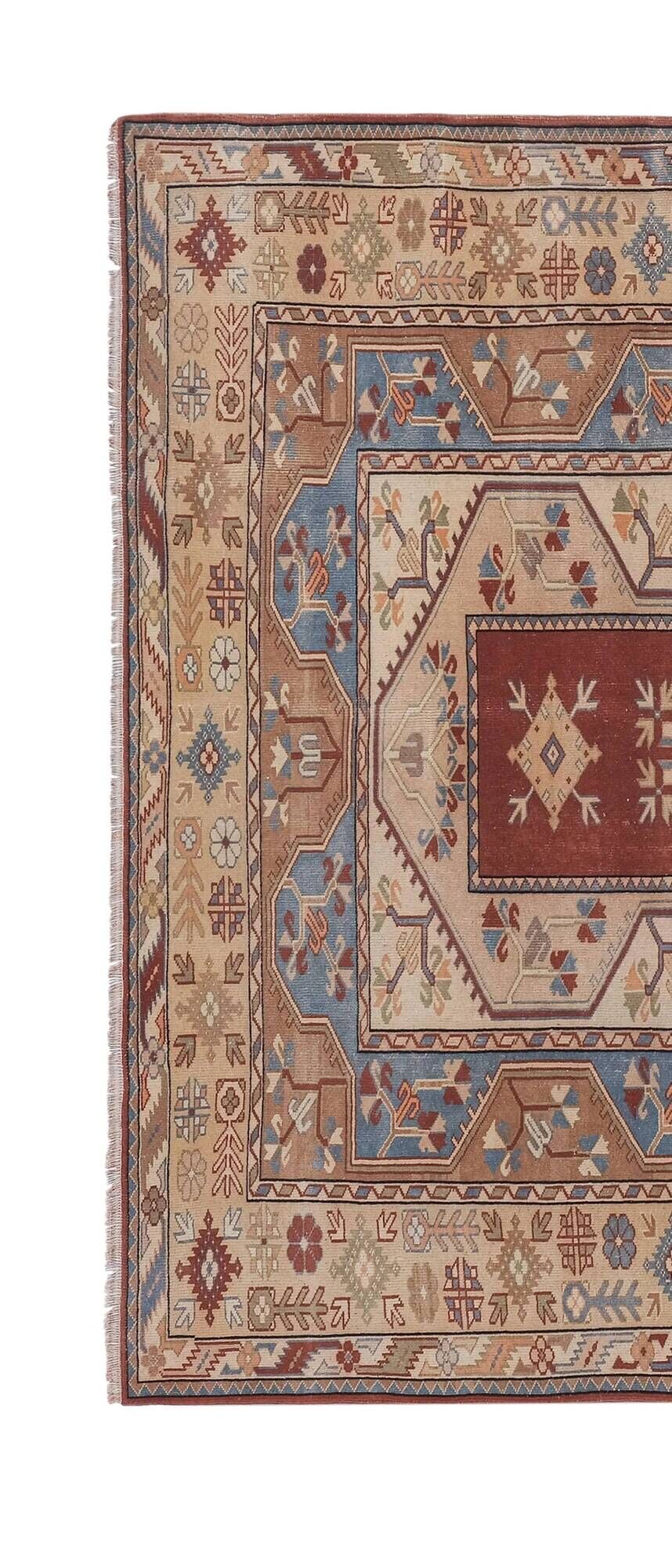 Vintage Turkish Oushak rug 210x230 cm