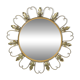 Vintage Fish Eye Convex Mirror Sunburst Witch Mirror Deknudt 46cm