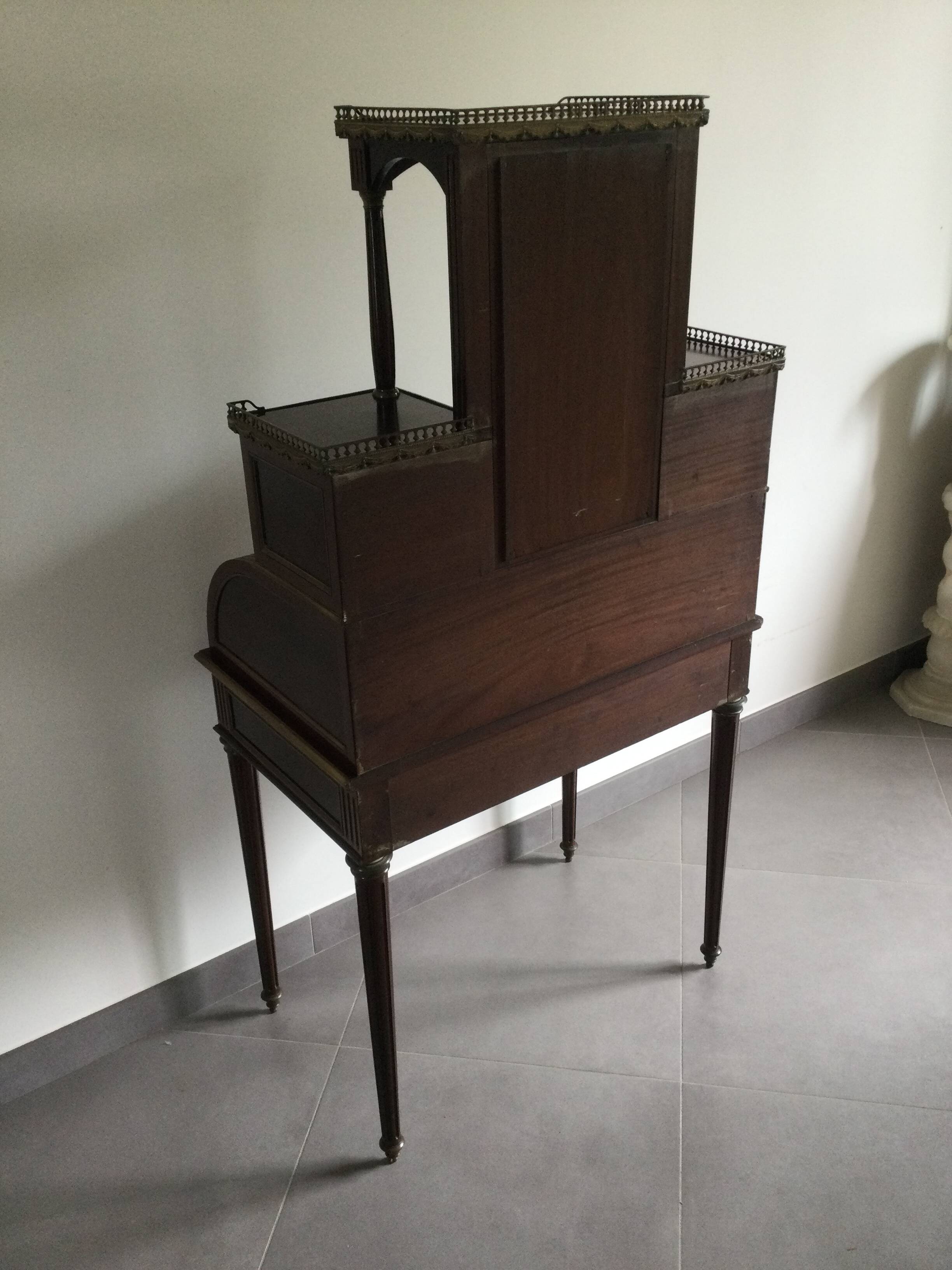Louis XVI Style Mahogany Bonheur Du Jour