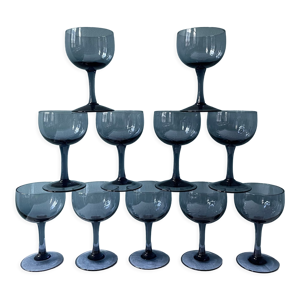 Série de 11 verres à pied, 1950
