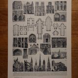 Lot de 12 lithographies originales