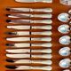 Christofle crossed ribbons, 73-piece cutlery set in new condition.