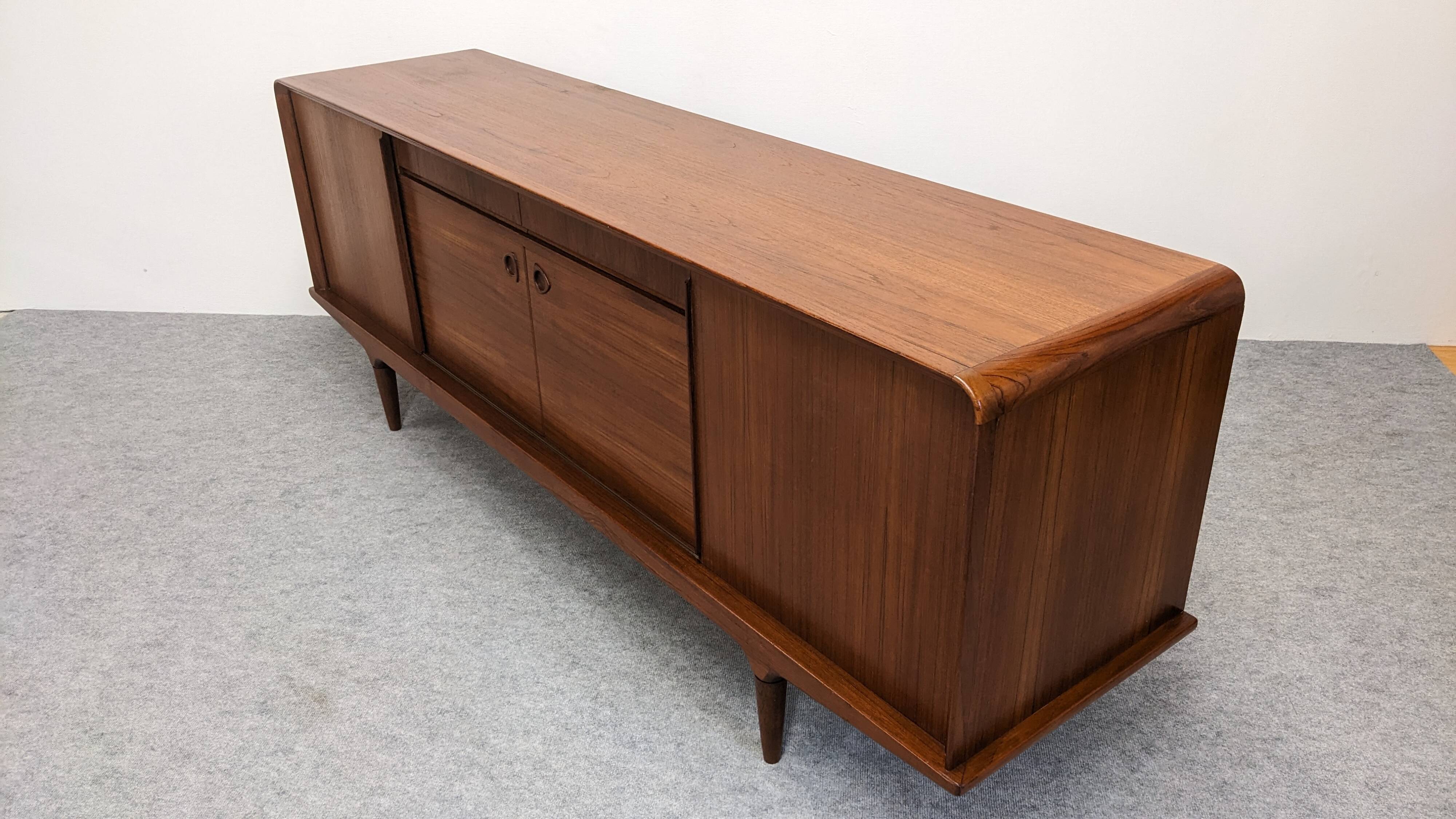 Teak enfilade by Johannes Andersen for Clausen & Son, Denmark 1960.
