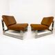 Set of 2 Lounge Chairs by Gilles Bouchez for Airborne, 1972