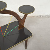 Black plant holder table, 1960