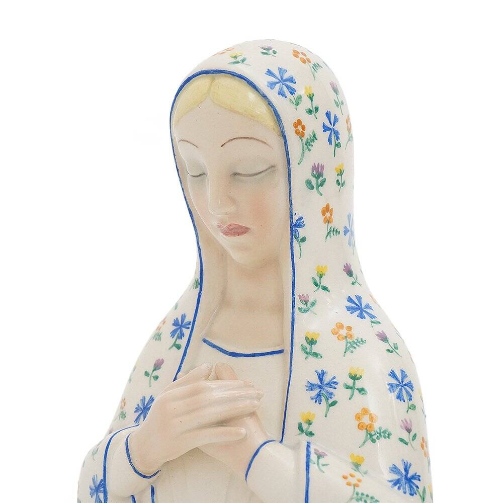 Ceramic sculpture of the Madonna by Pietro Spertini for Lenci, 1930s.