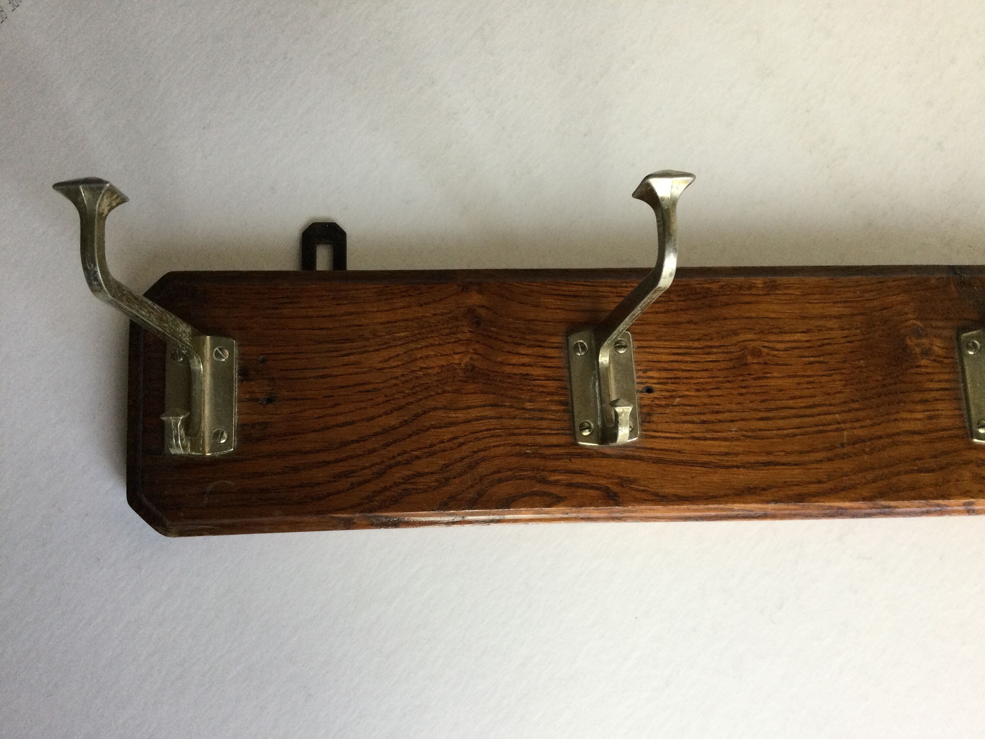 Coat rack 4 hooks art deco