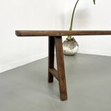 Antique bench in solid oak