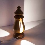 Lampe à poser bois massif 1960