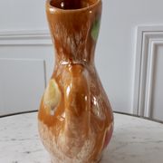 Vase en céramique moderniste signé PL Minerve années 60-70s