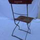 Chaise pliante bistrot années 30