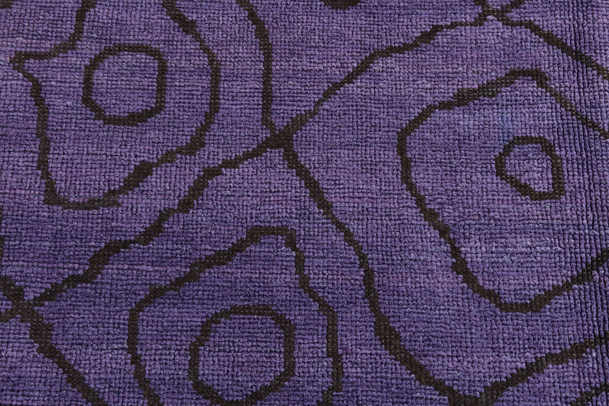 7x9 modern vintage purple  hemp area rug,