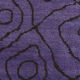 7x9 modern vintage purple  hemp area rug,