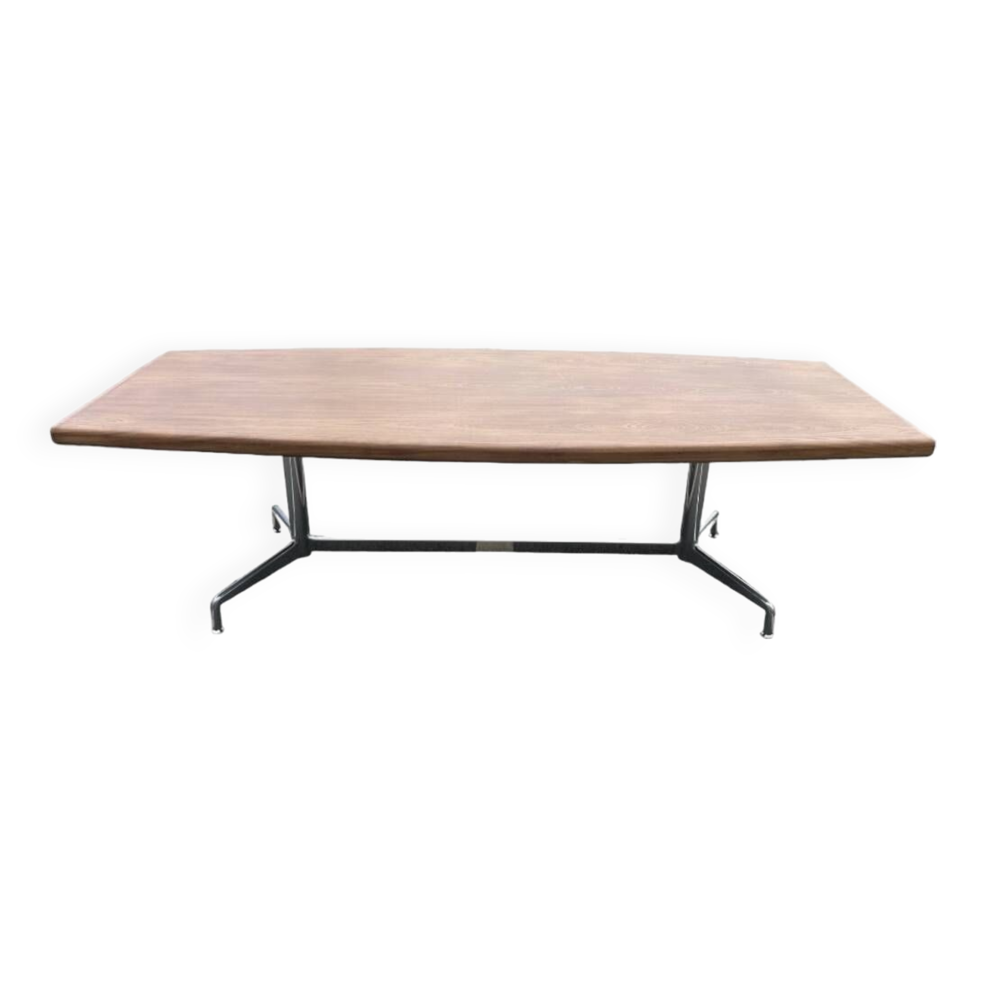 Table à manger ou de conference Mobilier International en palissandre et aluminium de Giancarlo PIRETTI - 1970’ pour 10 personnes