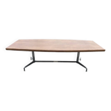 Table à manger ou de conference Mobilier International en palissandre et aluminium de Giancarlo PIRETTI - 1970’ pour 10 personnes