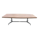 Dining or conference table, Mobilier International, in rosewood and aluminum by Giancarlo PIRETTI - 1970s, for 10 people