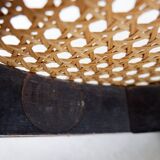 Thonet black bentwood stool - 20th