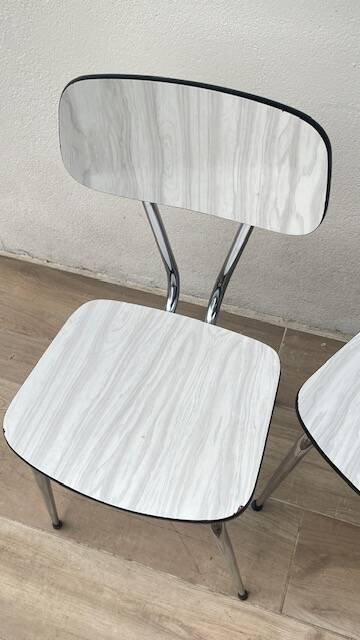 Paire chaises formica vintage