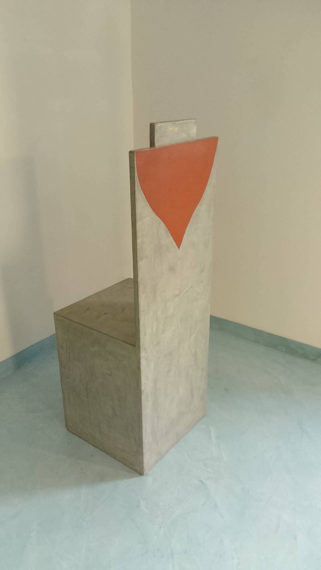 Neo-Brutalist and Postmodern Console-Pedestal – Unique artisan piece.