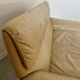 Vintage design sofa de sede ds-2011 in cream leather 2 places