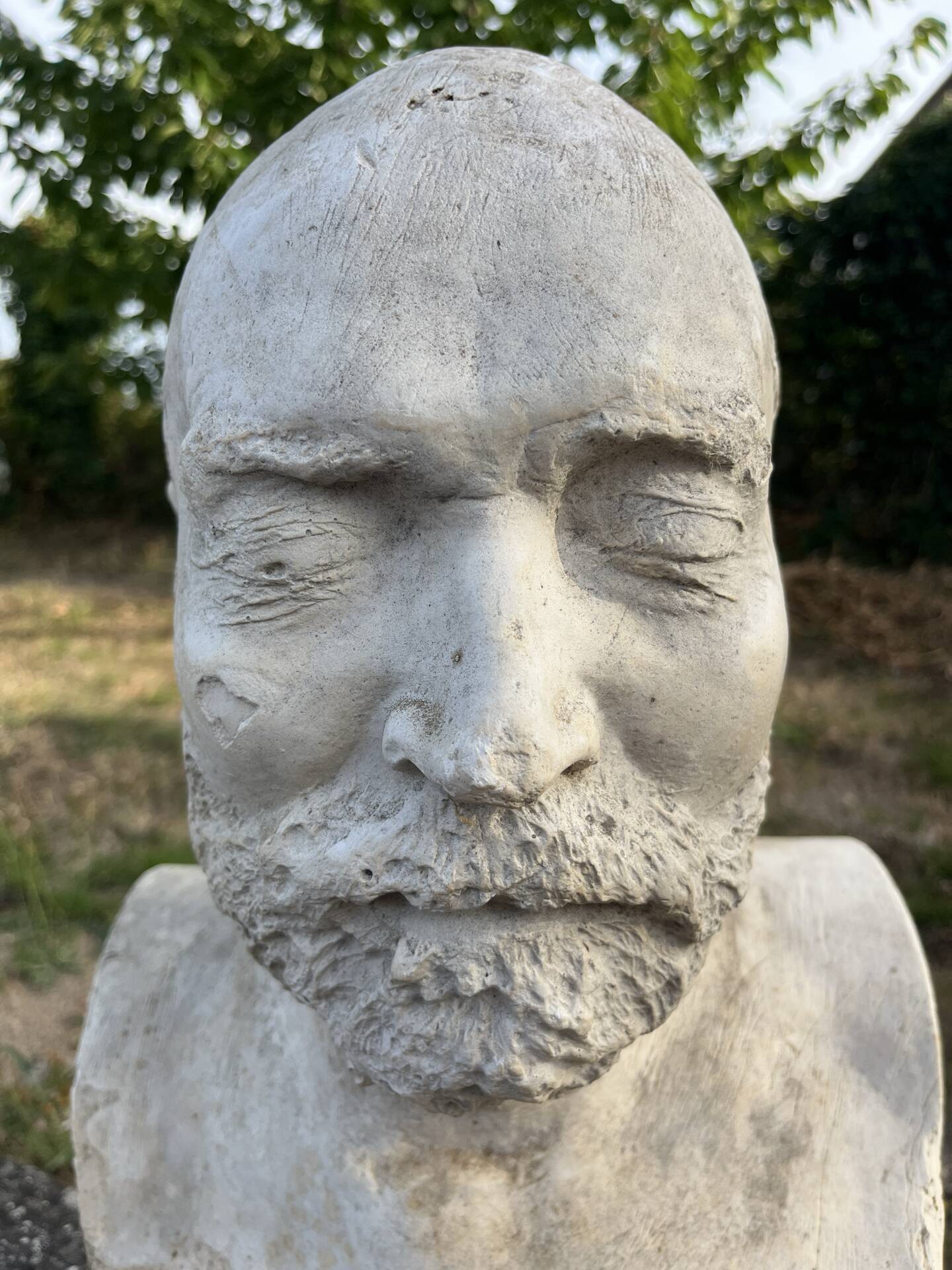 Buste ancien en plâtre, début XXeme