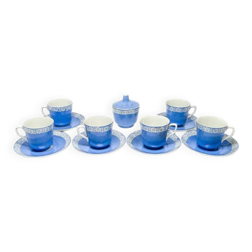 DGS Wałbrzych sugar bowl set with 6 cups