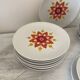 Service de table vintage Winterling, 20 pièces, décor pop années 70