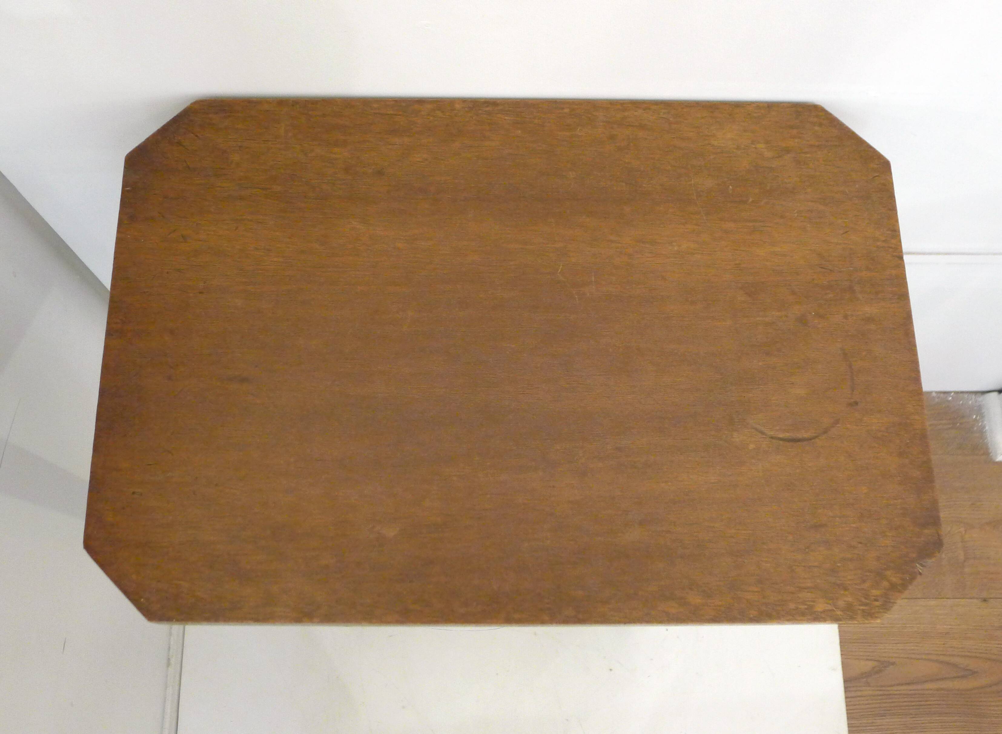 Small wooden Art Deco side table.