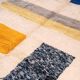 Berber wool rug with colourful patterns, size 150/250 cm.