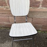 Pair of vintage formica chairs 1960 mid-century