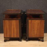 Paire de tables de chevet de style Déco italienne du XXe siècle